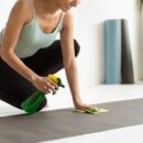 how to clean vegan suede yoga mat